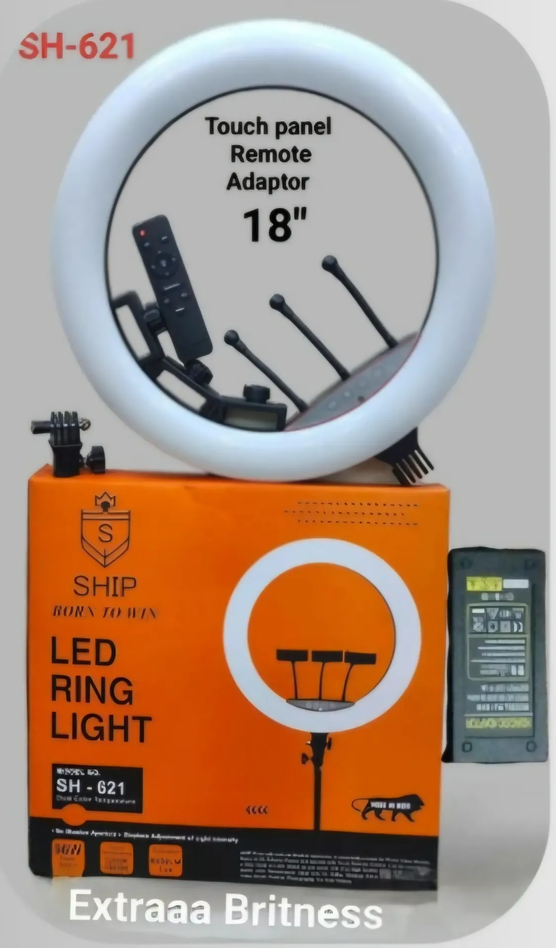 18 INCH RING LIGHT TOUCH+REMOTE+ADAPTOR