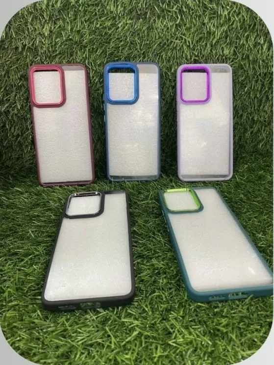 transperent metal colour case